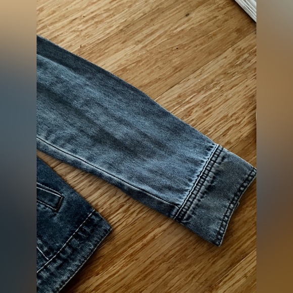 VICI layered two tone patchwork denim jacket - Picture 5 of 12